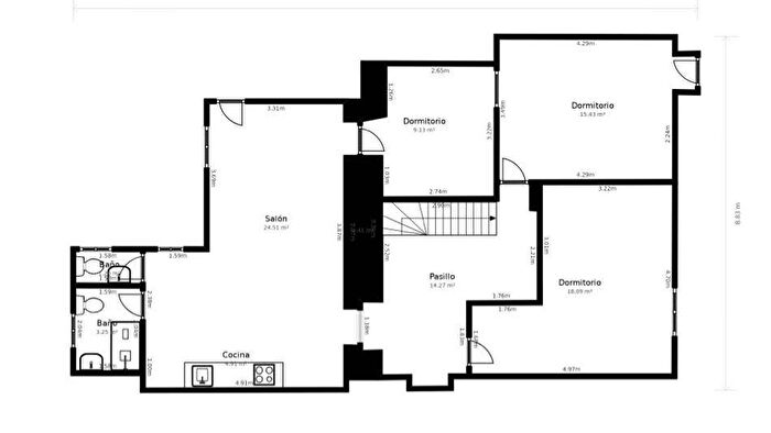 Piso de 5 habitaciones en venta en Castilla y León, Ávila