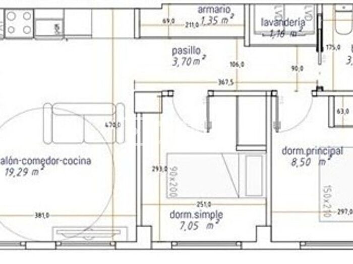Piso en venta de 2 habitaciones: Juan de la Cierva, Getafe