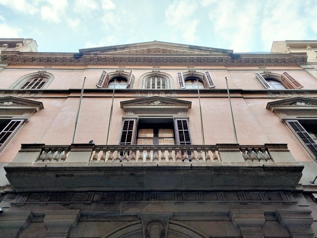 Fachada del Colegio Notarial en la calle del Notariat de Barcelona